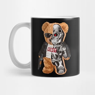 bear toy half robot Mug